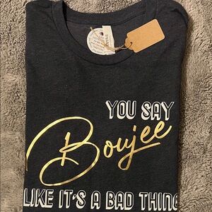 Bella Canvas Black and Gold Graphic Tee